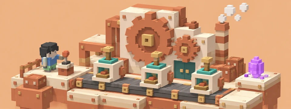 Voxel scenery from Functions